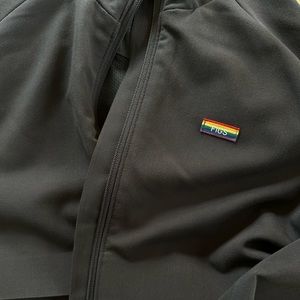 FIGS SYDNEY SCRUB JACKET PRIDE EDITION CHARCOAL GREY XXS